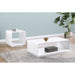 Fletcher - 2 Piece Coffee And End Table Set - Gloss White Furniture Max