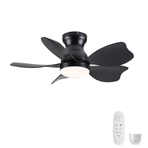 Low Profile Flush Mount Ceiling Fan With Light Daily Nest