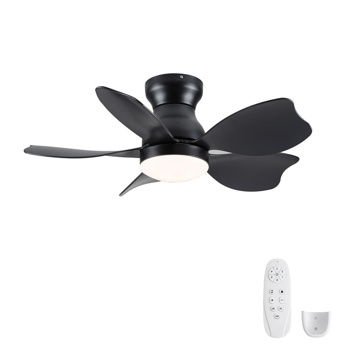 Low Profile Flush Mount Ceiling Fan With Light Daily Nest