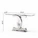 Dual C - Shaped Console Table Home Essentials