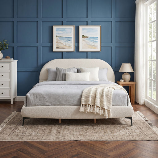 Luxury Upholstered Bed Frame Noble House