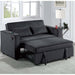Modern Style Convertible Sofa With Pull-Out Bed, USB Ports & Cup Holders Home Essentials