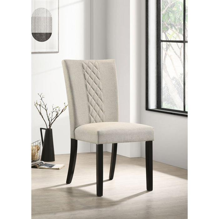 Modoc - Upholstered Dining Side Chair (Set of 2) - Beige Furniture Max