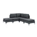 Upholstered Modular Sectional With Tall Legs, Medium Firm Seat Home Essentials