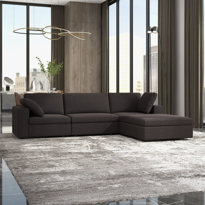 Cecilia - Modular Corner Sectional, Modern Sofa - Gray