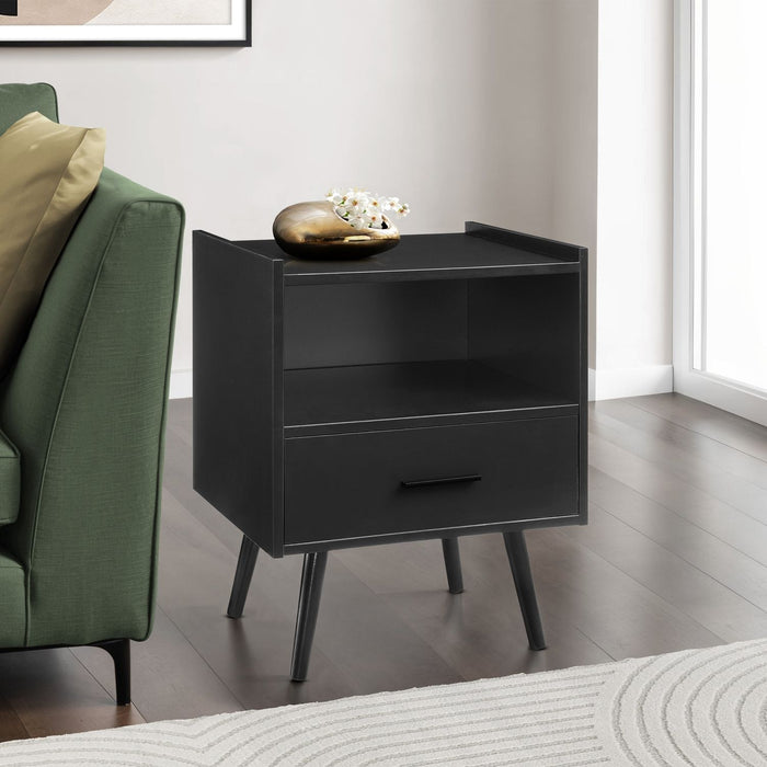 Modern Accent Table With Storage Drawer 8th Street
