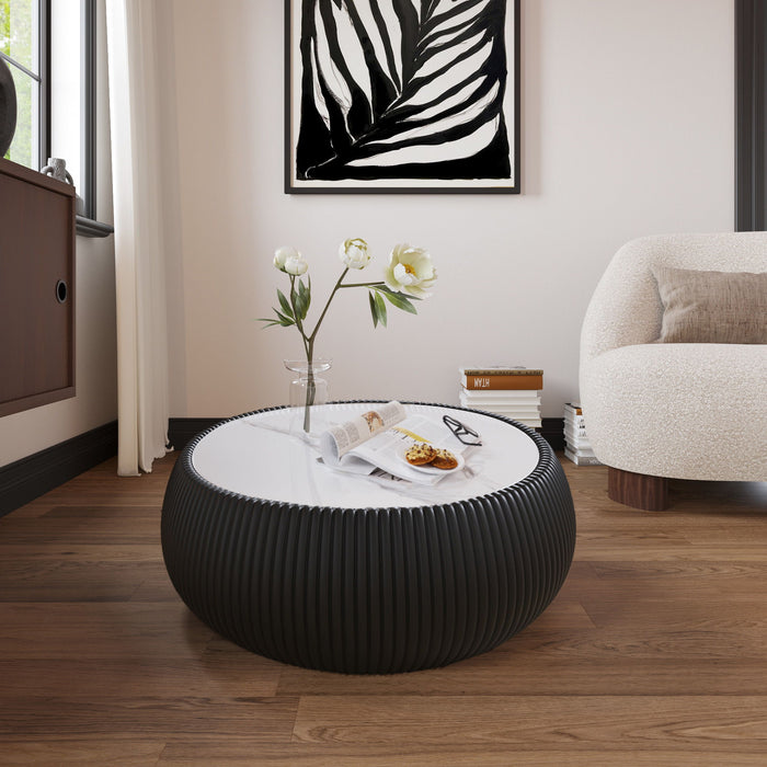 Drum Shaped Coffee Table Home Essentials