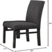 5 Piece Transitional Dining Set With Table And Upholstered Chairs Home Essentials