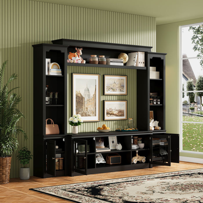 All-In-One TV Stand With Bookcase For TVs Up To 65" Hearth and Haven