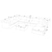 Custom Configuration Modular Sectional & Toss Pillows Home Essentials