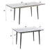 Modern Extendable Dining Table And Chair Set For 2 - 6 People Home Essentials