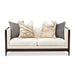 Belmont Place - Loveseat - Cream / Espresso Michael Amini