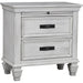 Lockeford - 2 Drawer Nightstand With Pull Out Tray - White Furniture Max