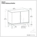Harper - 2 Door Sideboard Buffet - Walnut Brown Simpli-Home