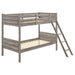 Brenton - Twin Over Twin Bunk Bed With Ladder - Taupe Furniture Max