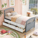 Platform Storage Bed Solid Wood Bed With 6 Drawers Hearth and Haven
