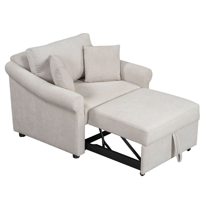 Convertible Sleeper Chair With Adjustable Backrest Hearth and Haven