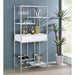 Draper - 5 Shelf LED Wine Cabinet With Pull Out Drawer - Gloss White Furniture Max