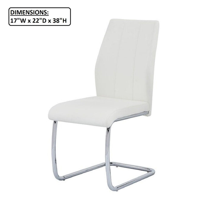 Dining Chair, Soft Upholstered (Set of 2) - White Home Essentials