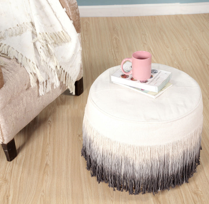 Cotton Ottoman - Beige