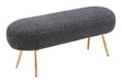 Creek - Bench - Glitter Black Zuo Modern