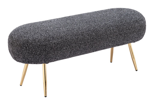 Creek - Bench - Glitter Black Zuo Modern