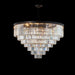 Michael Amini Lighting - Allure 28-Light Round Crystal Chandelier - Matte Black / Pearl Silver Michael Amini