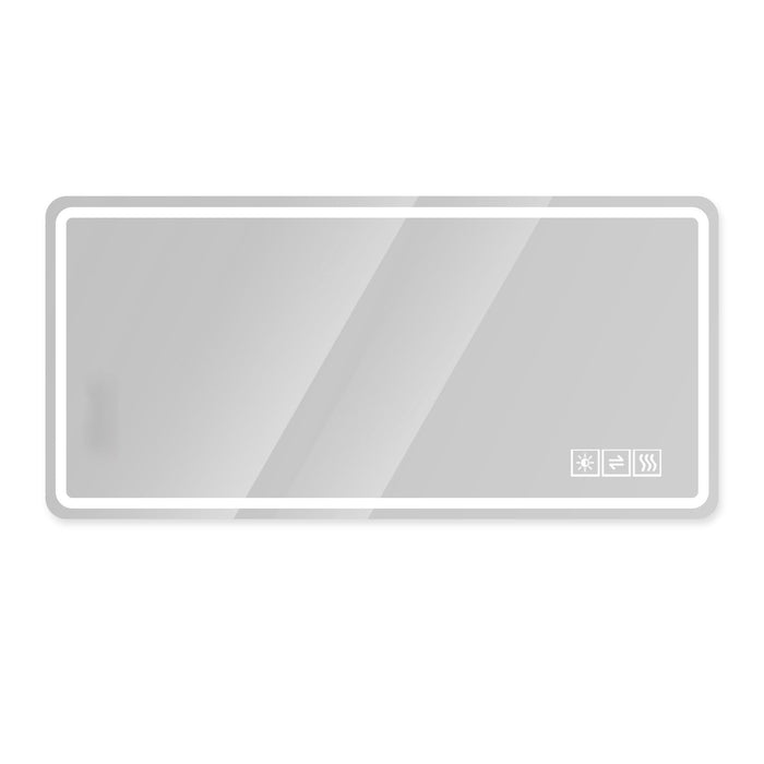 LED Bathroom Mirror, Anti Explosion Glass, Rust Resistant, Anti Fog, Tri Color Daily Nest