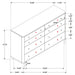 Stevie - Rectangular 8 Dresser - Sand Furniture Max