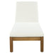 Adjustable Outdoor Patio Lounge Chair Chaise Lounge - Beige / Natural Hearth and Haven