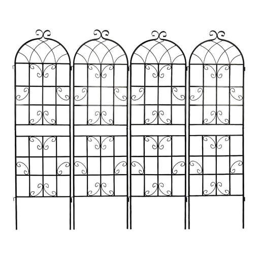 Metal Garden Rustproof Trellis For Climbing Plants Outdoor Flower Support Daily Nest