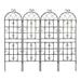Metal Garden Rustproof Trellis For Climbing Plants Outdoor Flower Support Daily Nest