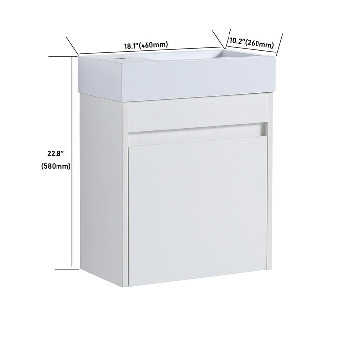 Sink Floating Bathroom Vanity With Soft Close Cabinet Door Home Essentials