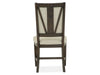 Westley Falls - Step Up Side Chair With Upholstered Seat & Back (Set of 2) - Dark Brown Magnussen Furniture