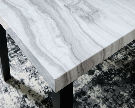 Mervannie - Square Dining Room Counter Table - Gray / Black Signature Design by Ashley®