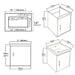 Floating Bathroom Vanity Combo, Wall Mounted Cabinet With Sink & Soft Close Doors For Small Bathrooms Home Essentials