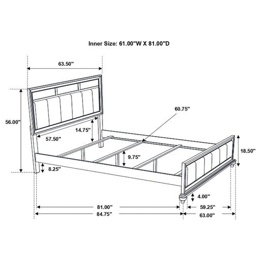 Talia - Panel Bed Furniture Max