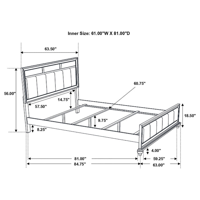 Talia - Panel Bed Furniture Max