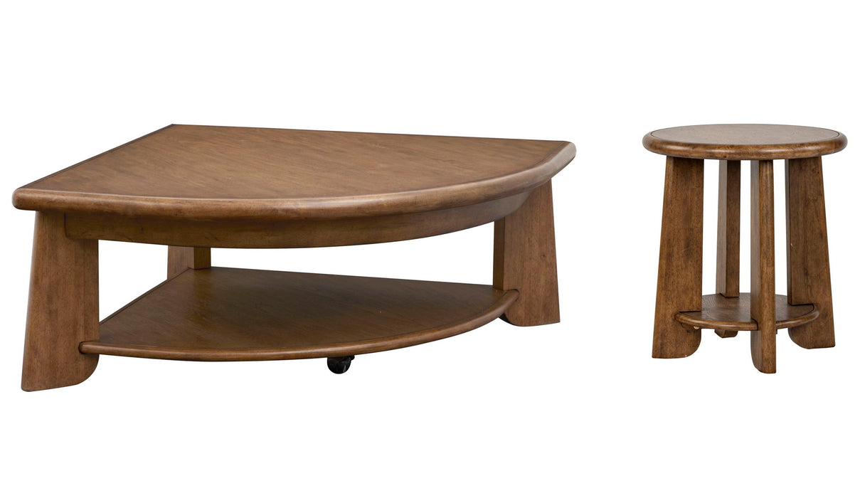 Tanner - Pie Shaped Lift Top Cocktail Table Set Magnussen Furniture