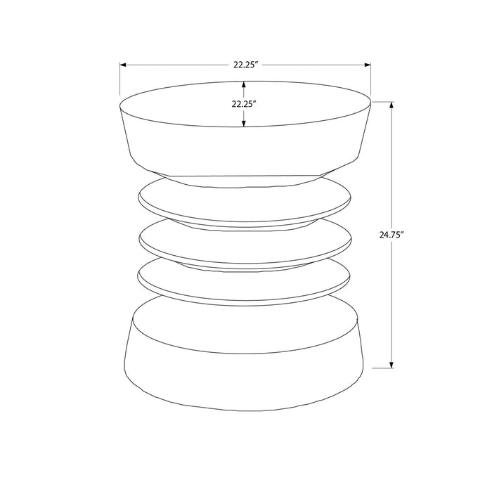 Contemporary Round Accent Table Indoor / Outdoor 8th Street