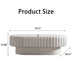 Fluted Storage Table With Lift Off Lid - Cream White Home Essentials