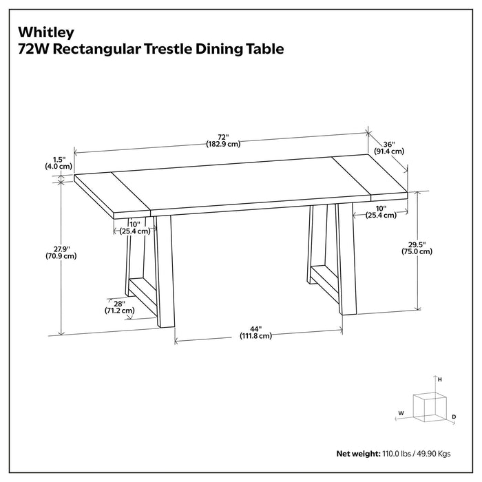 Whitley - Dining Table Simpli-Home