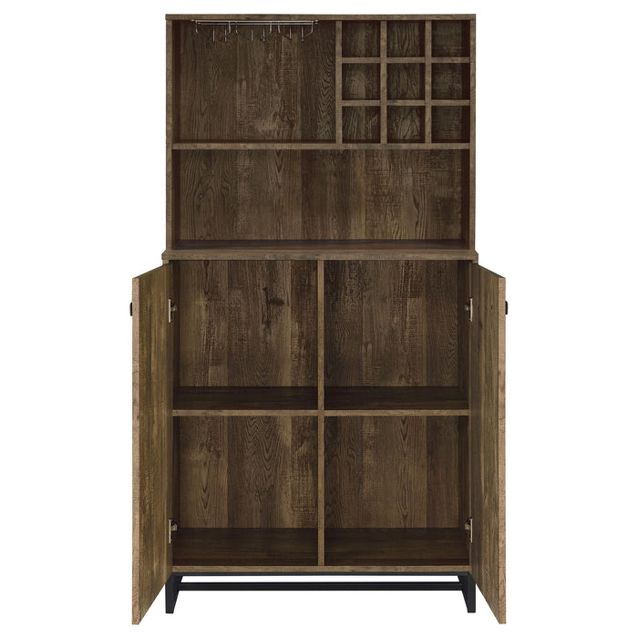 Harlie - 2 Door Wine Cabinet - Oak Furniture Max