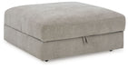 Aslan Court - 5 Pc. - 4-Piece Sofa Pit Sectional, Ottoman - Pebble Benchcraft®