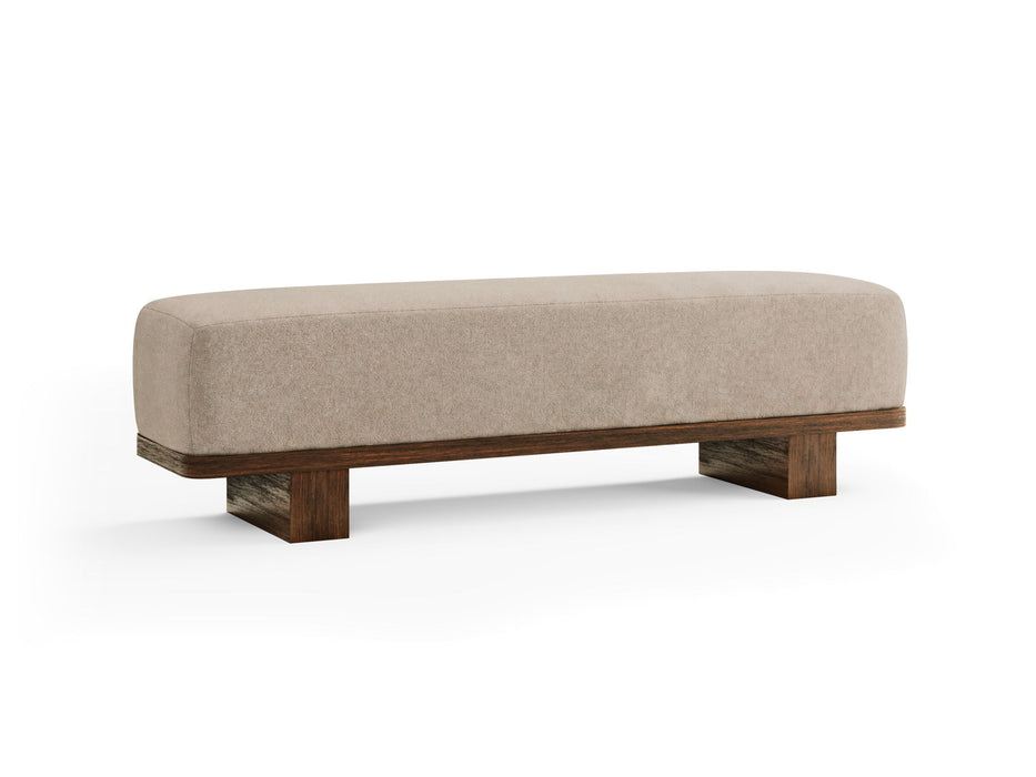 Reena - Upholstered Bench - Rich Brown / Beige Magnussen Furniture