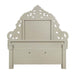 Sorina - Eastern King Bed - Synthetic Leather & Antique Gold ACME