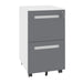 2-Drawer Mobile File Cabinet With Lock,On 360° Wheels, Holds A4/Letter/Legal Files - White Home Essentials