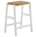 Cowichan - Backless Counter Stool (Set of 2) - White Furniture Max