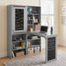 Folding Desk With Storage, Foldable Convertible Writing Table With Blackboard And Shelves For Home Office Home Essentials