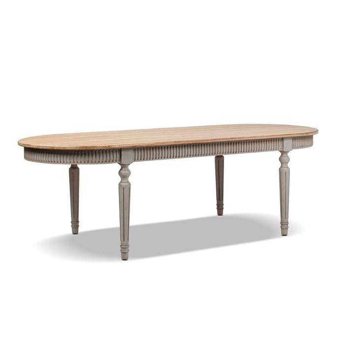 Colette - Oval Dining Table - Blue / Gray Jennifer Taylor Home